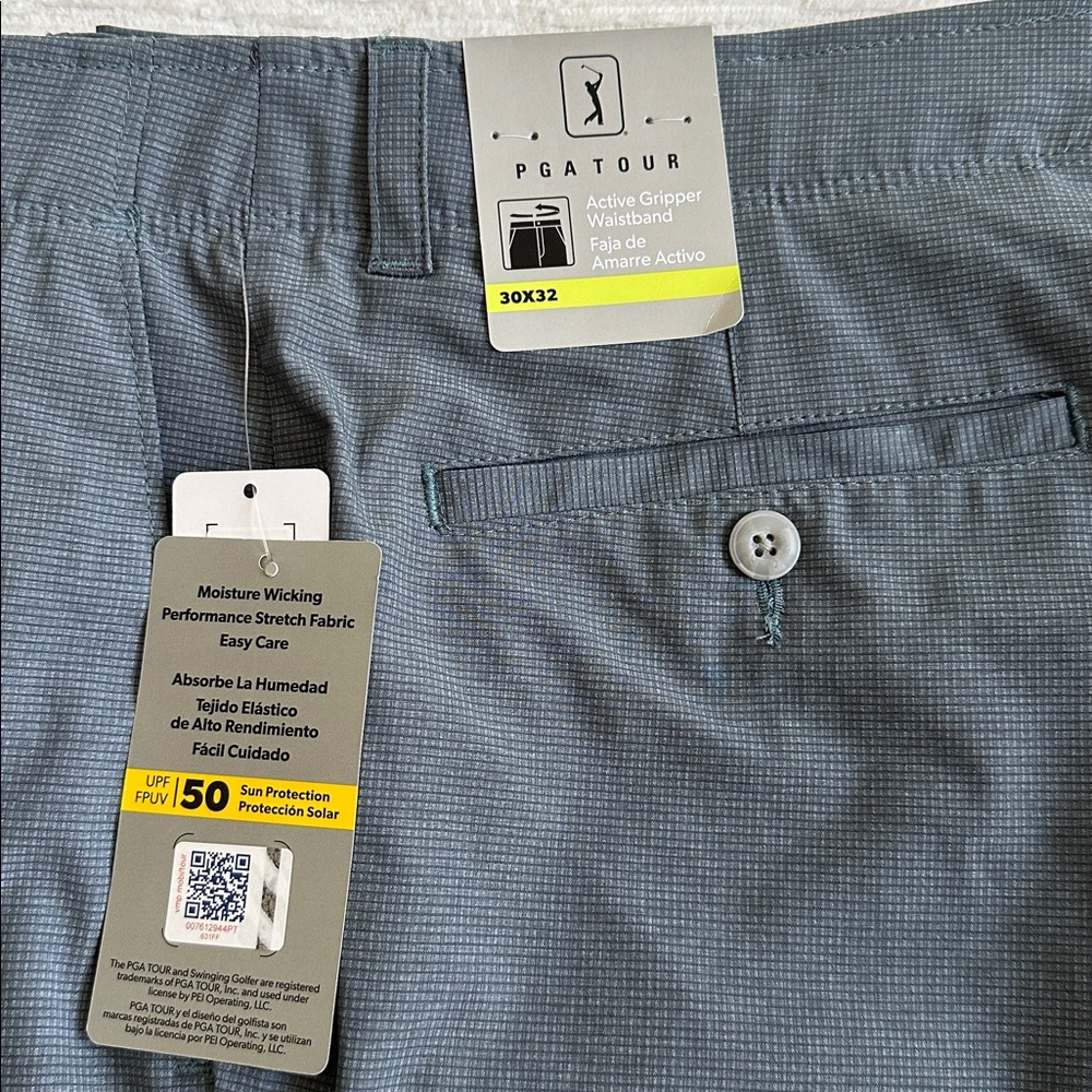PGA Tour Men's Charcoal Lightweight Golf Pants NWT - Picture 6 of 6
